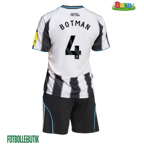Newcastle United Sven Botman #4 Hemmaställ Barn 2025-26 Kortärmad (+ Korta byxor)